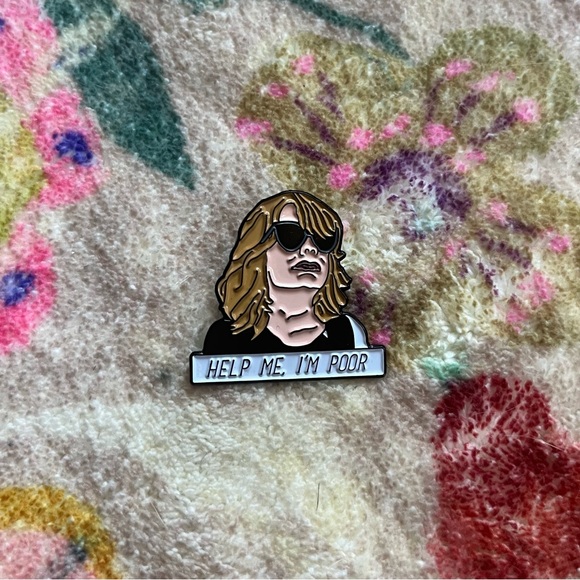 Bridesmaids Jewelry - Bridesmaids "Help Me I'm Poor" (Kristen Wiig) Pin